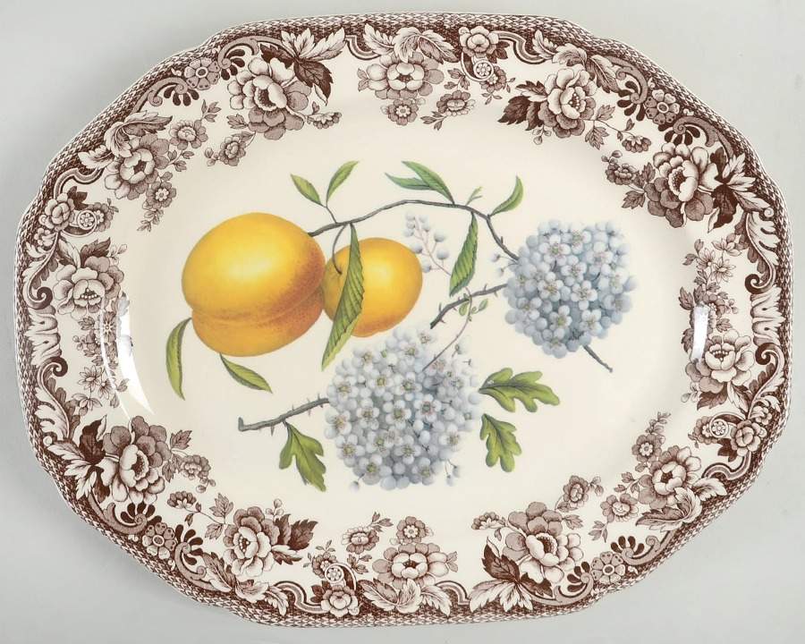 Woodland Garden 14" Oval Serving Platter by Spode-1