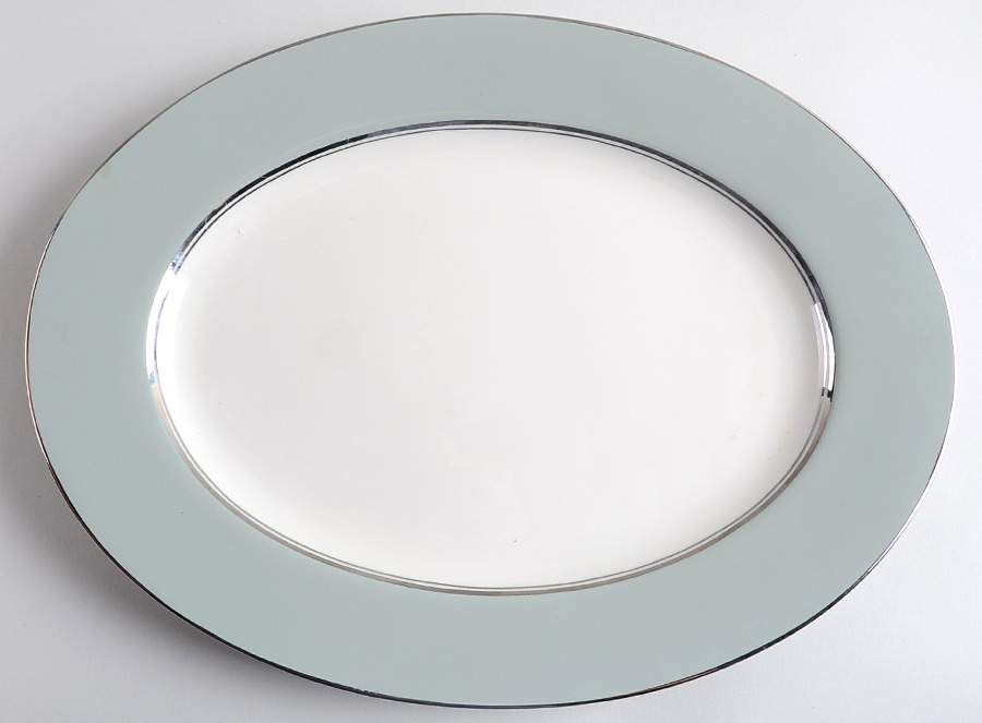 Royal Compliment 15" Oval Serving Platter by Shenango-1