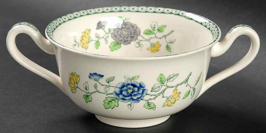 Koro Footed Cream Soup Bowl by Spode-1