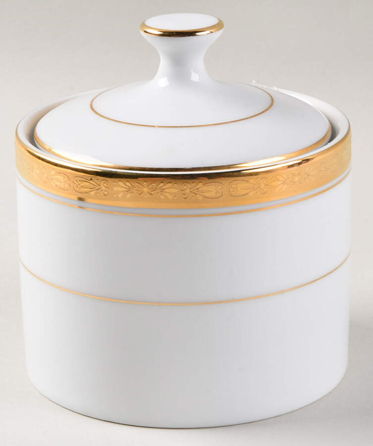 Gold Sugar Bowl & Lid by Seizan-1