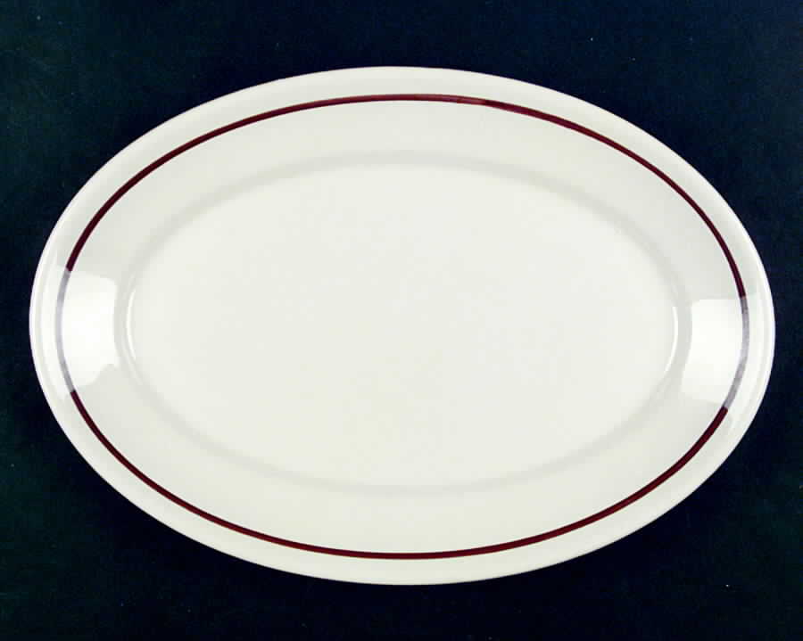 STR29 14" Oval Serving Platter by Sterling China (USA)-1