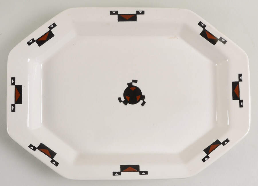 Ahwahnee Hotel 13" Oval Serving Platter by Sterling China (USA)-1