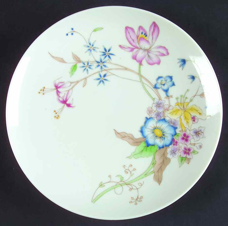 Meadow Flowers Salad Plate by Shafford-1