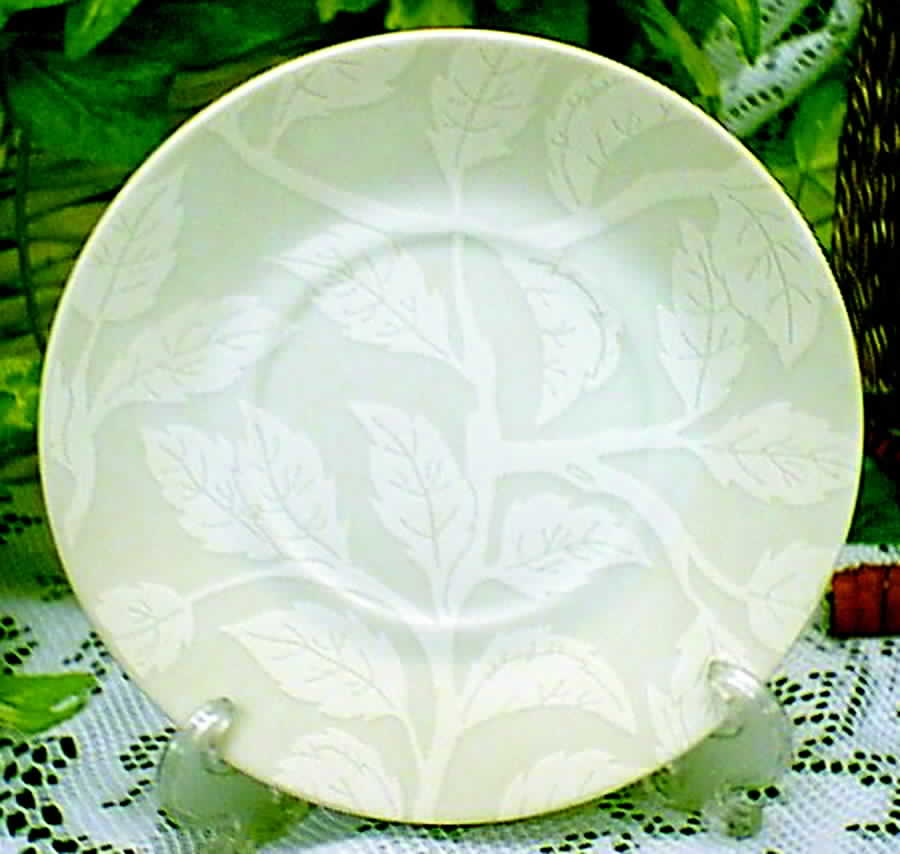 White Leaf Saucer by Shafford-1