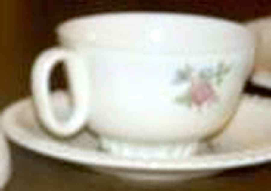 Far East Footed Cup & Saucer Set by Salem-1