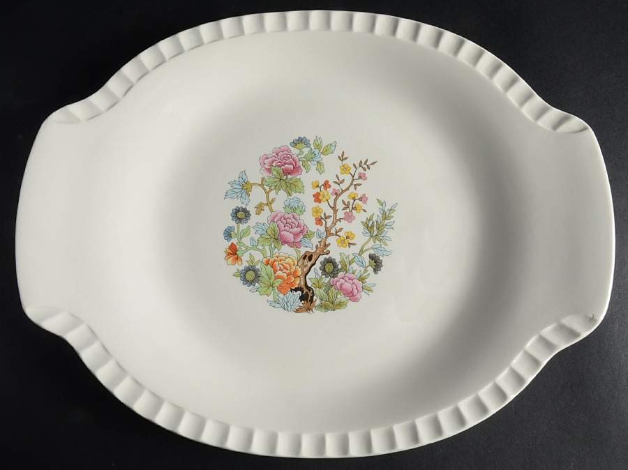 Far East 14" Oval Serving Platter by Salem-1