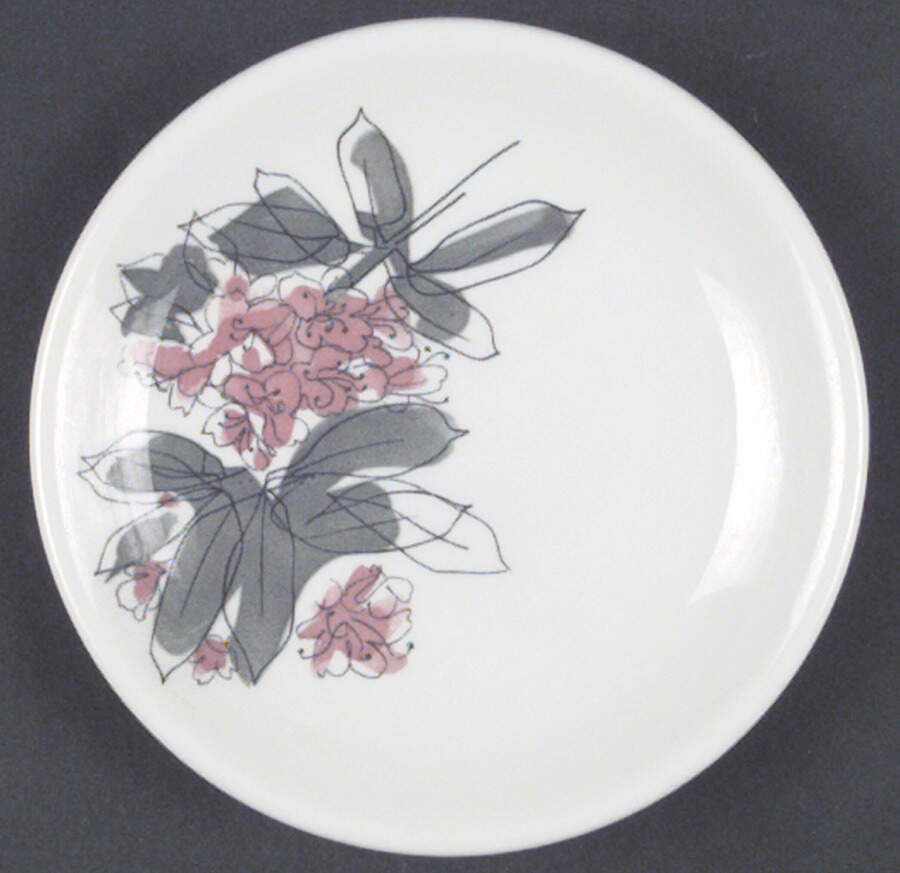 Rhododendron Bread & Butter Plate by Shenango-1