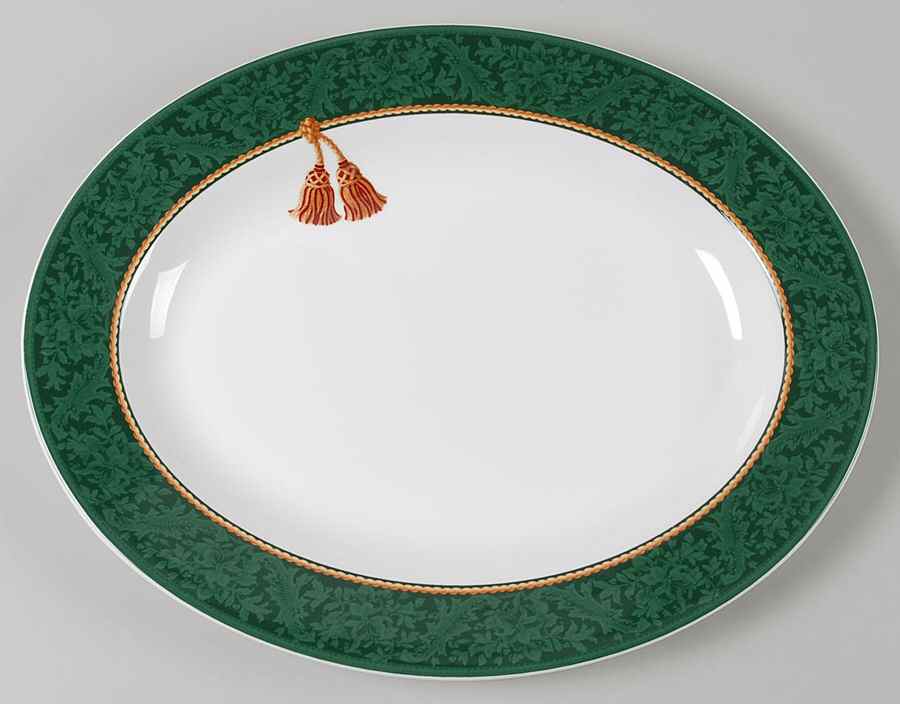 Holiday Abundance 13" Oval Serving Platter by Sakura-1
