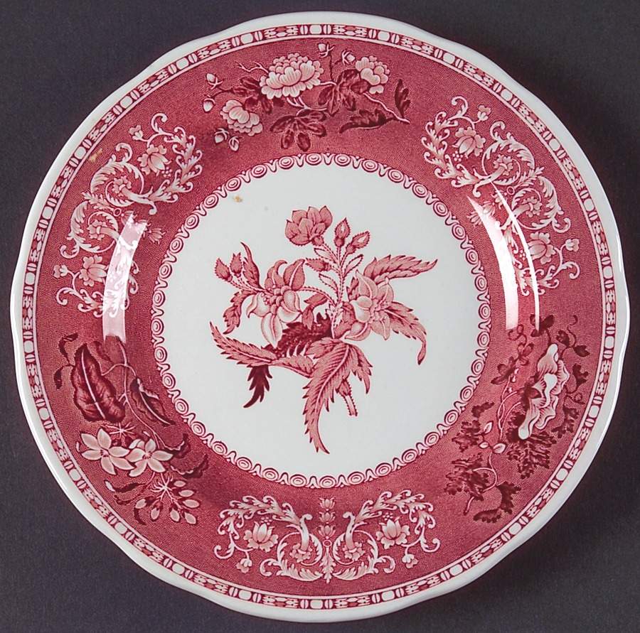 Camilla Red (Earthenware, Newer) Salad Plate by Spode-1