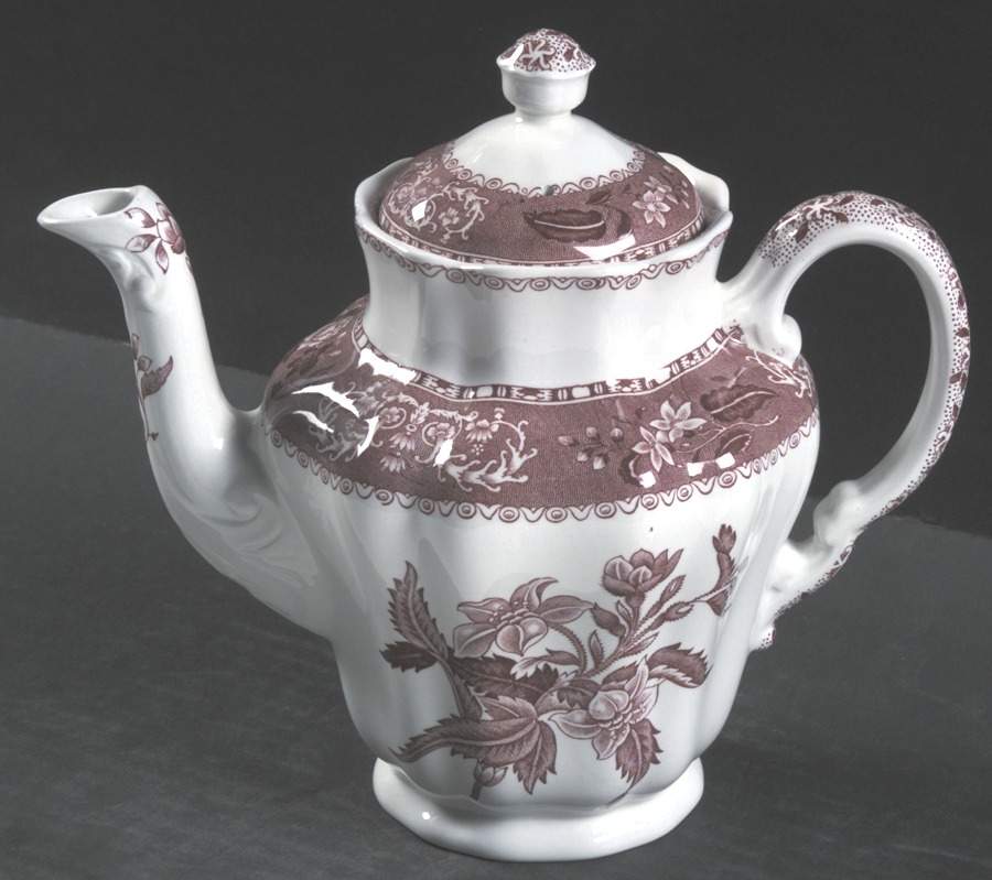 Camilla Red (Earthenware, Newer) Small Coffee Pot & Lid by Spode-1