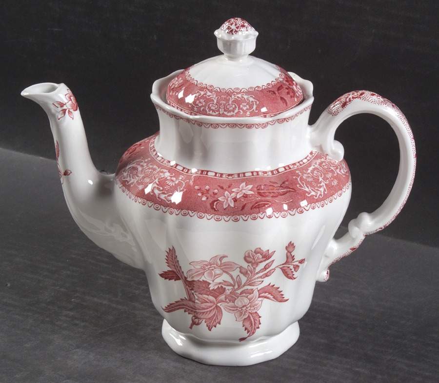 Camilla Red (Earthenware, Newer) Coffee Pot & Lid by Spode-1