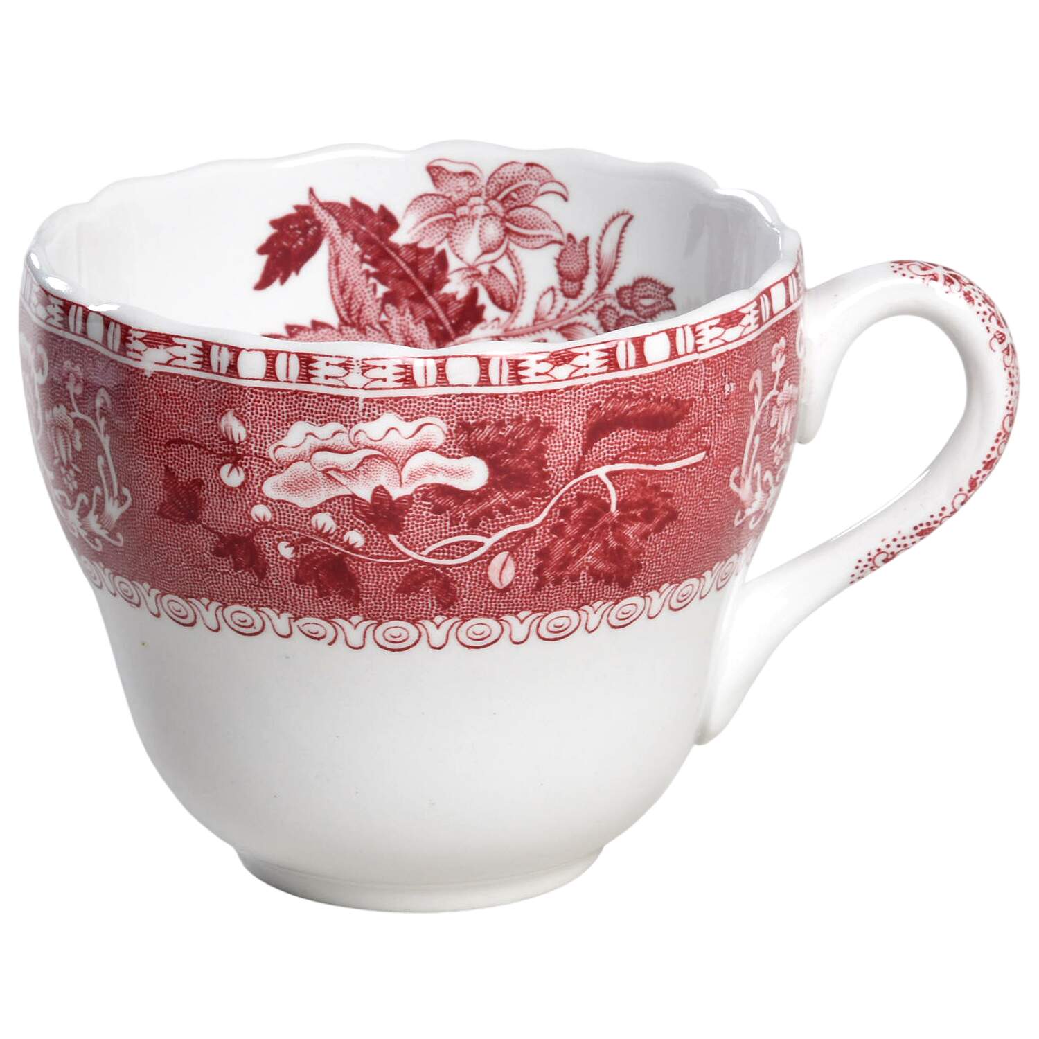 Camilla Red (Earthenware, Newer) Flat Cup by Spode-1