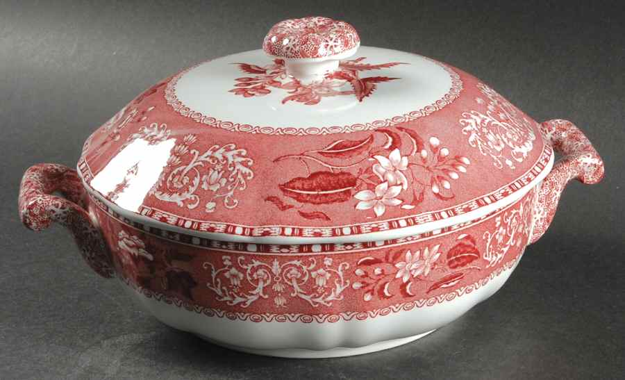 Camilla Red (Earthenware, Newer) Round Covered Vegetable by Spode-1