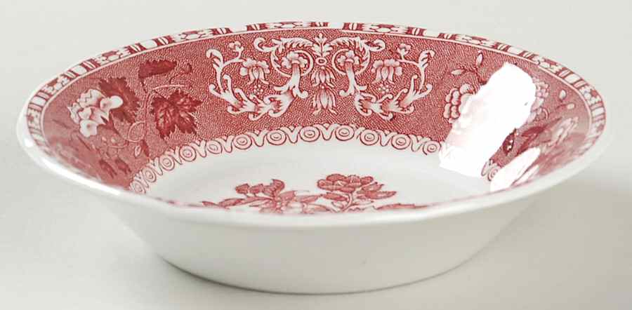 Camilla Red (Earthenware, Newer) Fruit/Dessert (Sauce) Bowl by Spode-1