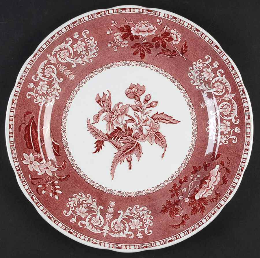 Camilla Red (Earthenware, Newer) Dinner Plate by Spode-1