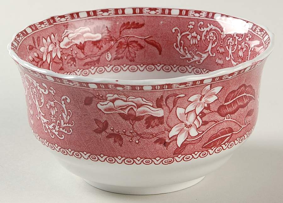 Camilla Red (Earthenware, Newer) Cranberry Bowl by Spode-1