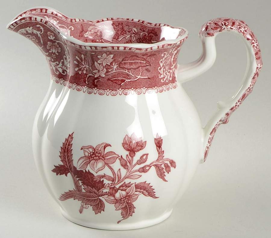 Camilla Red (Earthenware, Newer) 32 Oz Pitcher by Spode-1