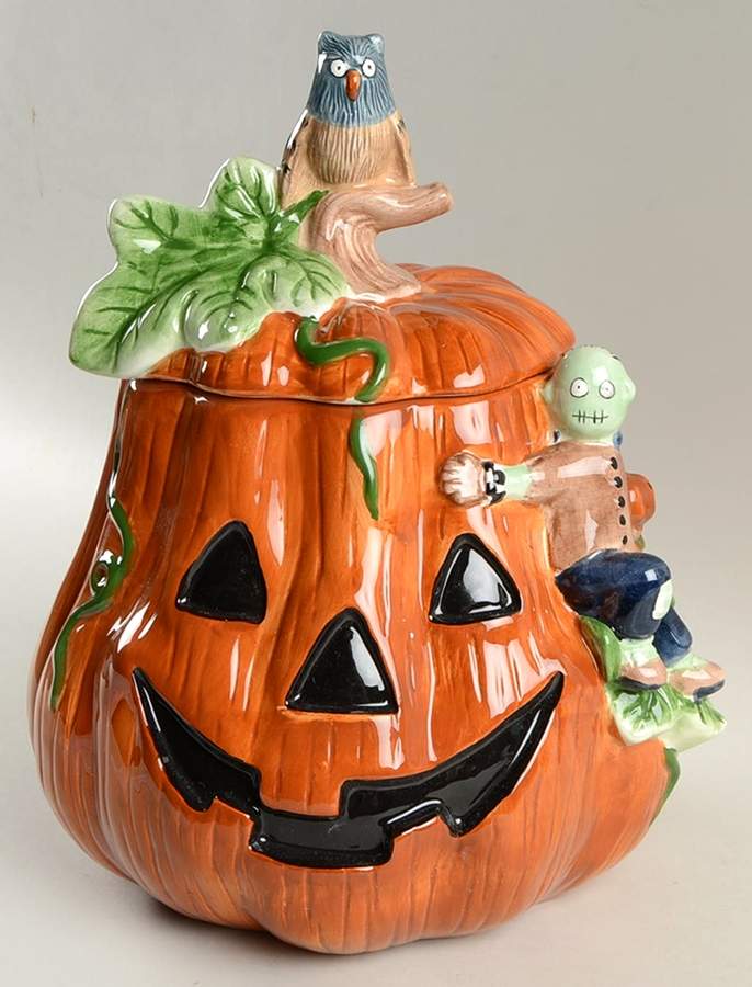 Halloween Cookie Jar & Lid by Sakura-1