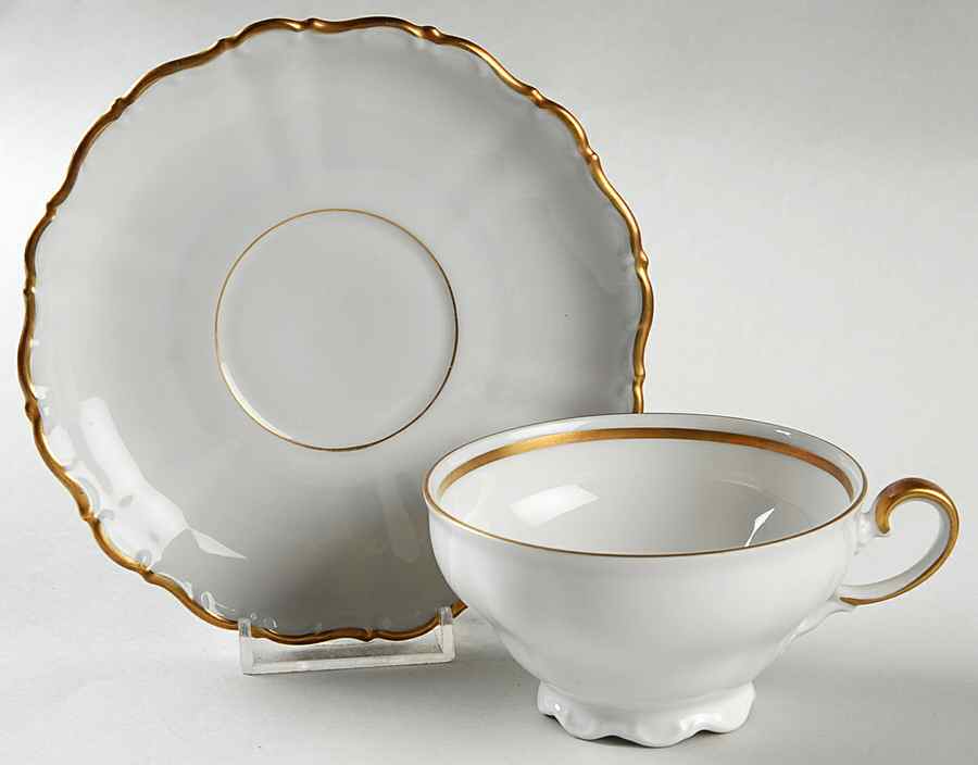 SLT156 Footed Cup & Saucer Set by Seltmann-1