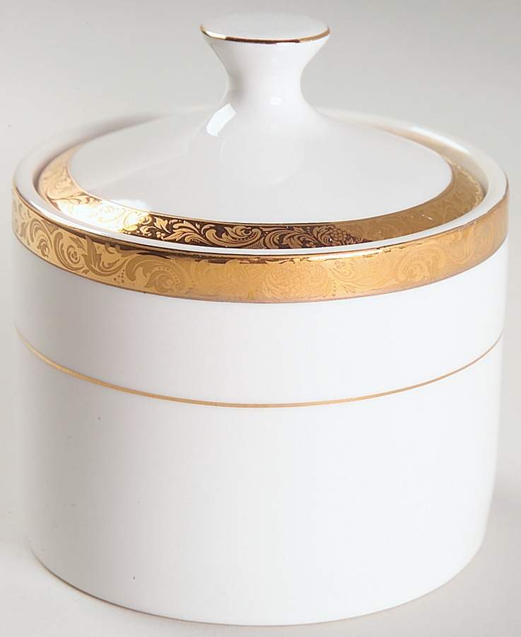 Empress Gold Sugar Bowl & Lid by Sango-1