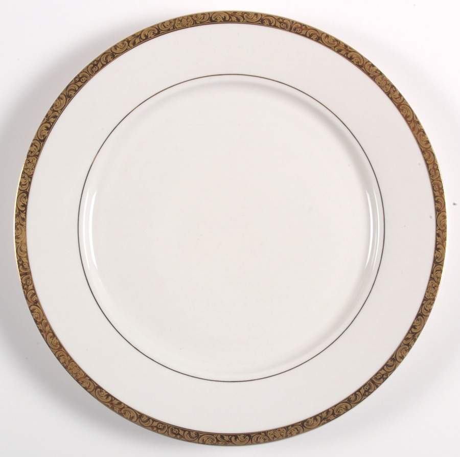 Empress Gold 12" Chop Plate (Round Platter) by Sango-1