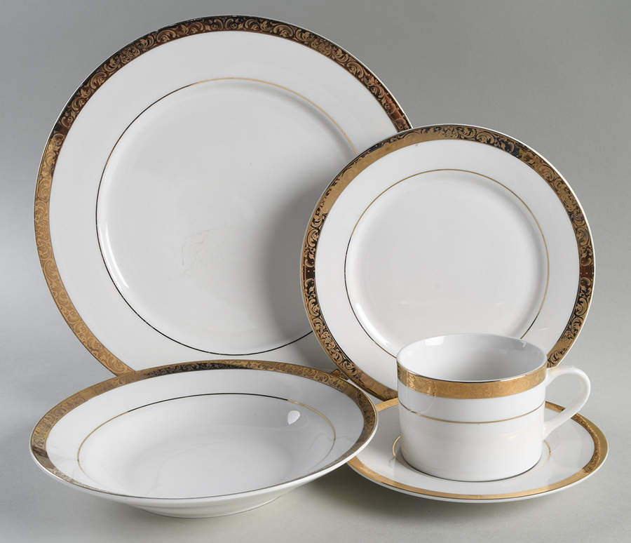 Empress Gold 5 Piece Place Setting by Sango-1