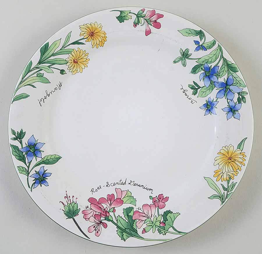 Geranium 12" Chop Plate (Round Platter) by Sakura-1