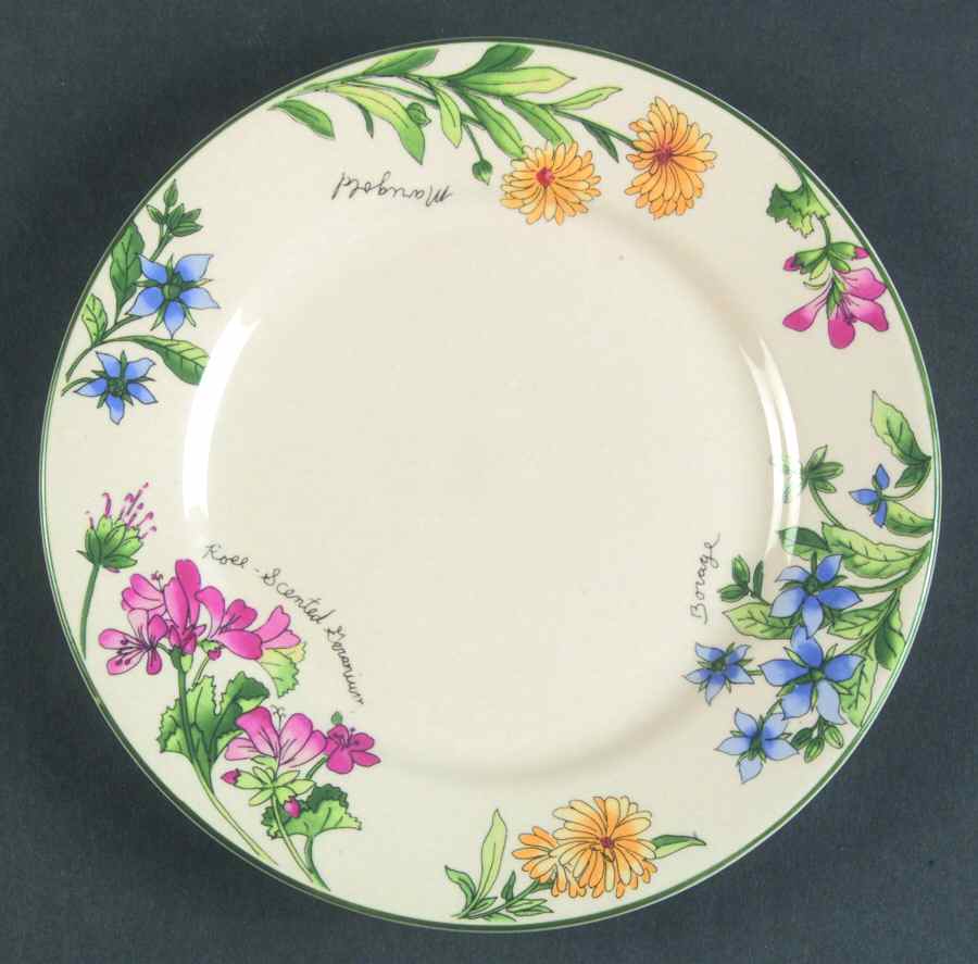 Geranium Salad Plate by Sakura-1