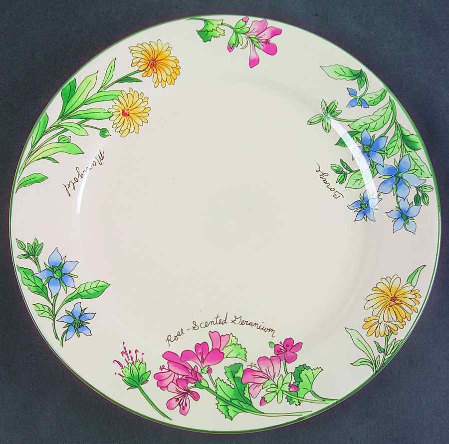 Geranium Dinner Plate by Sakura-1
