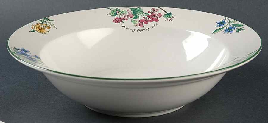 Geranium 9" Round Vegetable Bowl by Sakura-1
