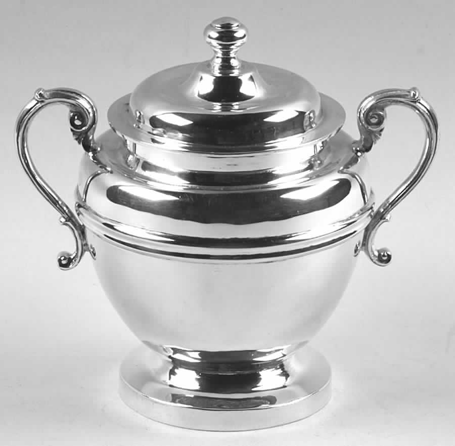 Sterling Hollowware Sugar Bowl & Lid by Sanborns (Mexico)-1