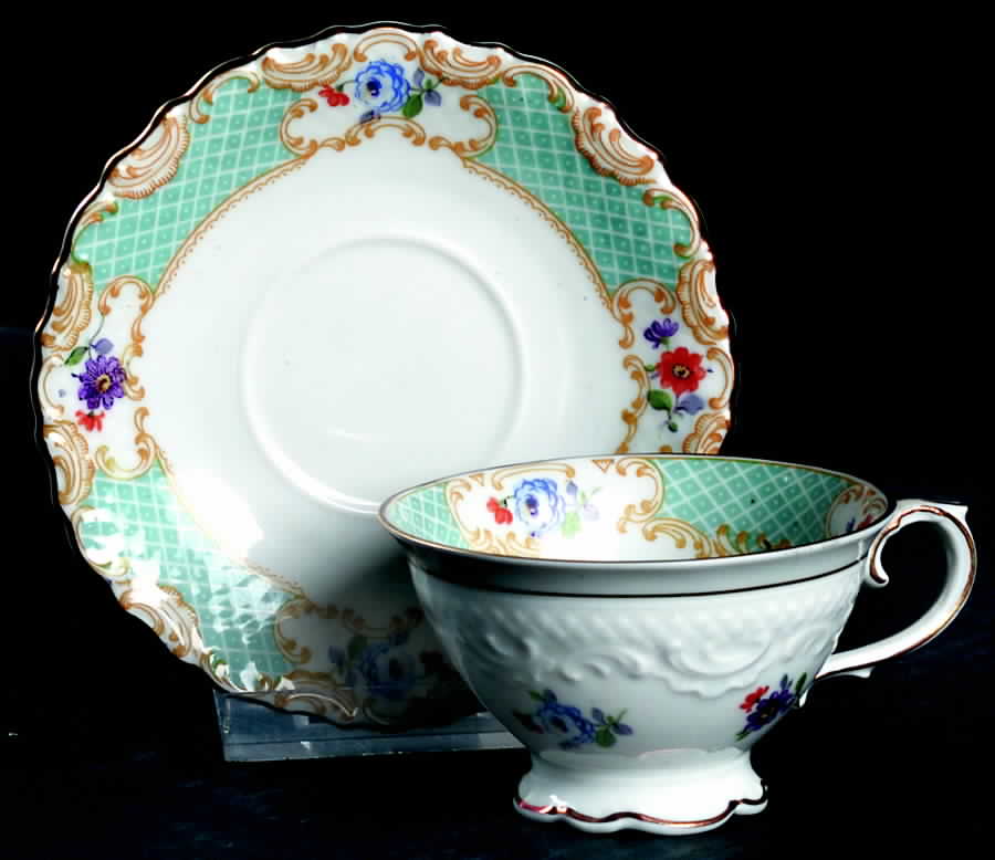SCH222 Footed Demitasse Cup & Saucer Set by Schumann - Bavaria-1
