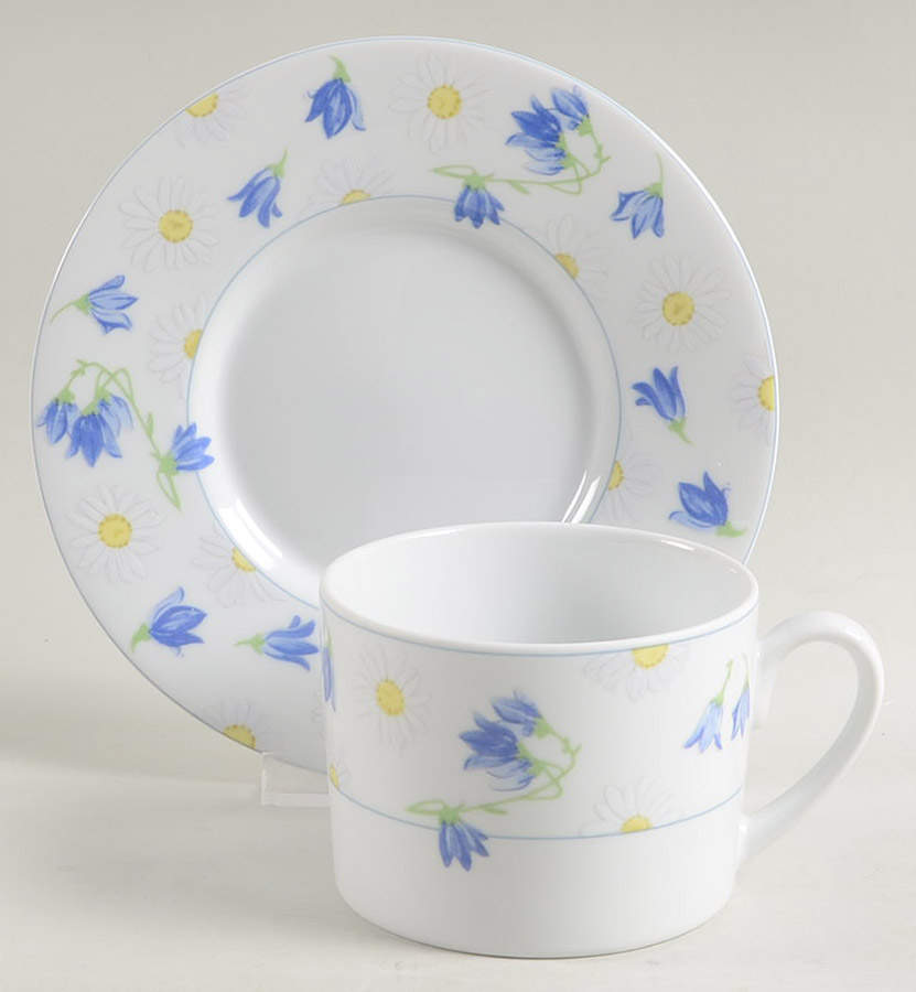 Cottage Lane Flat Cup & Saucer Set by Studio Nova-1