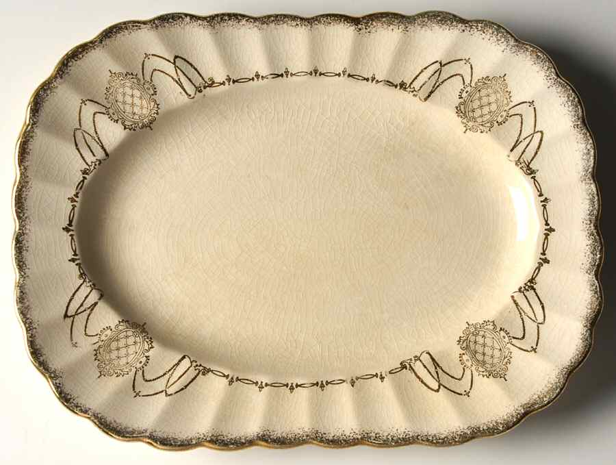 SEB46 9" Oval Serving Platter by Sebring Pottery-1
