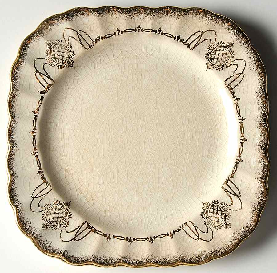 SEB46 Square Bread & Butter Plate by Sebring Pottery-1