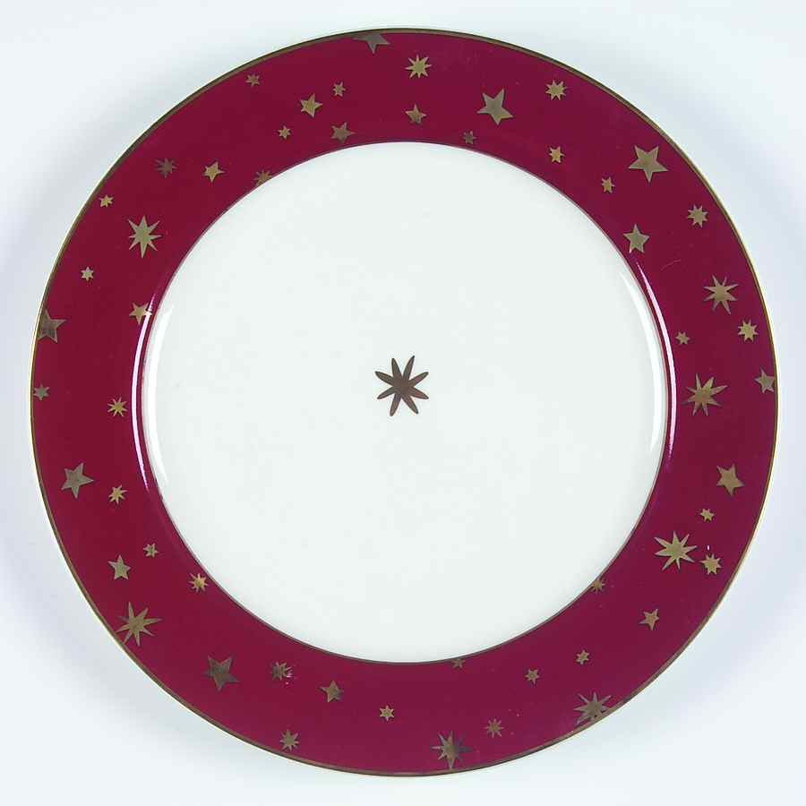 Galaxy Red Salad Plate by Sakura-1