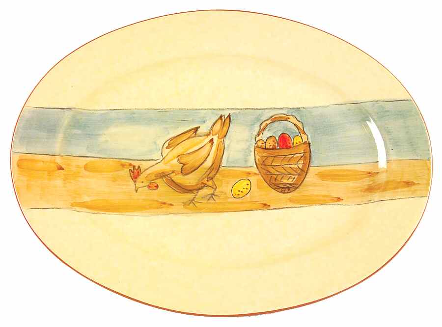 Barnyard 14" Oval Serving Platter by Studio Nova-1