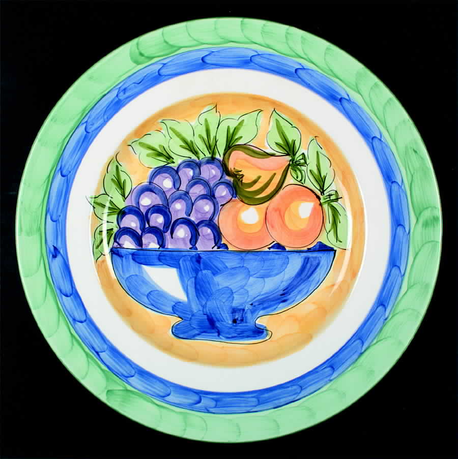 Frulos Grape Deep Round Platter by Studio Nova-1