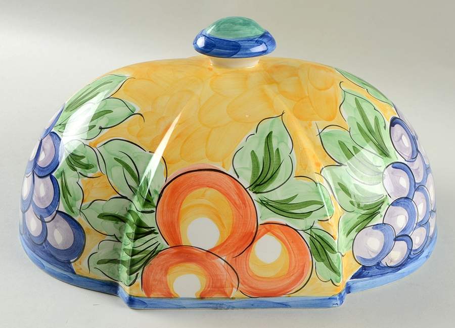 Frulos Grape 16" Oval Tray, Ceramic Dome Only by Studio Nova-1