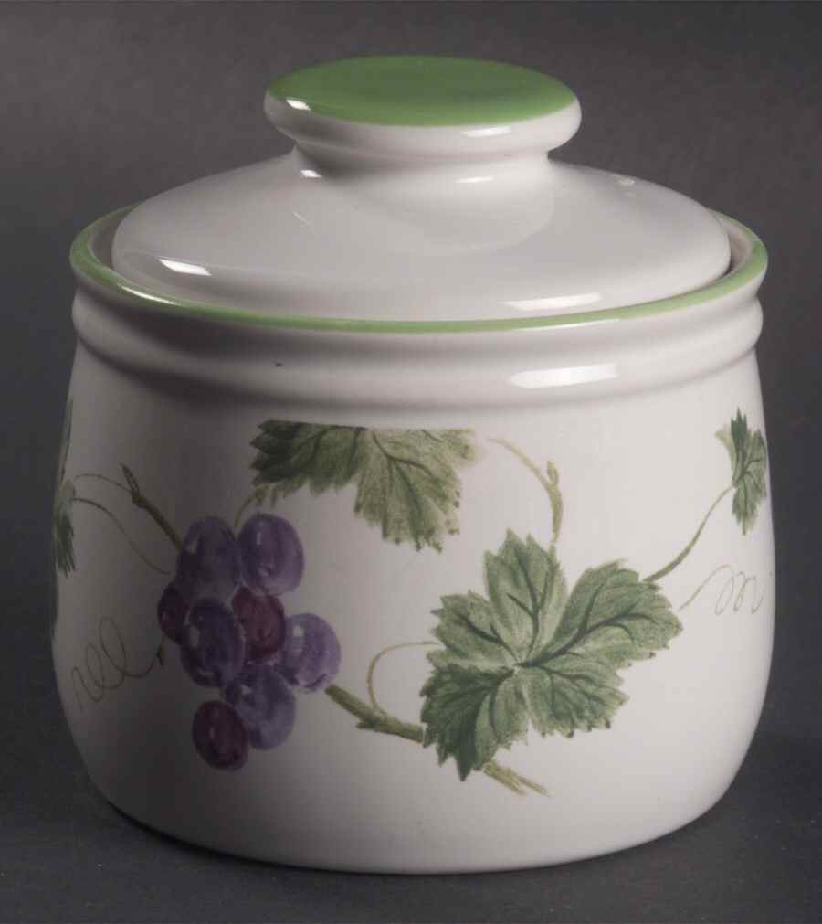 Sweet Vineyard Sugar Bowl & Lid by Studio Nova-1