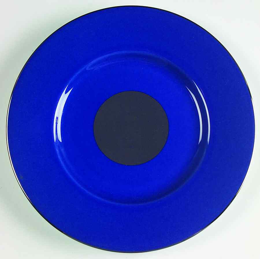 Lune Platinum Cobalt Salad Plate by Sasaki-1
