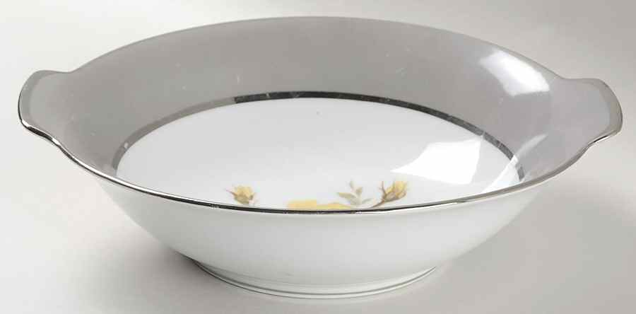 Gray Melody 9" Round Vegetable Bowl by Sango-1