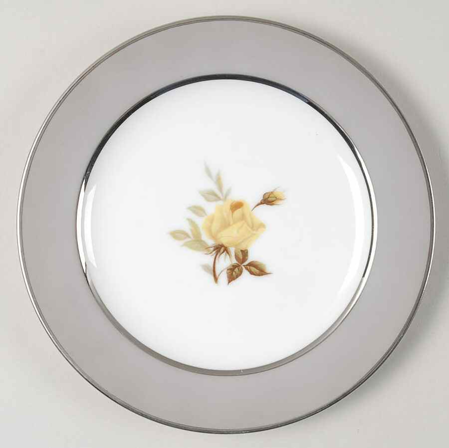 Gray Melody Bread & Butter Plate by Sango-1
