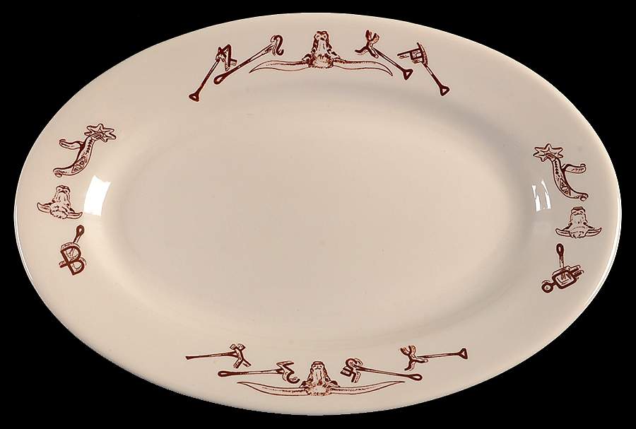 STR32 10" Oval Serving Platter by Sterling China (USA)-1