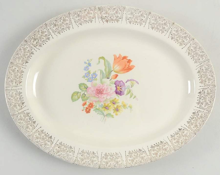 SLM170 12" Oval Serving Platter by Salem-1
