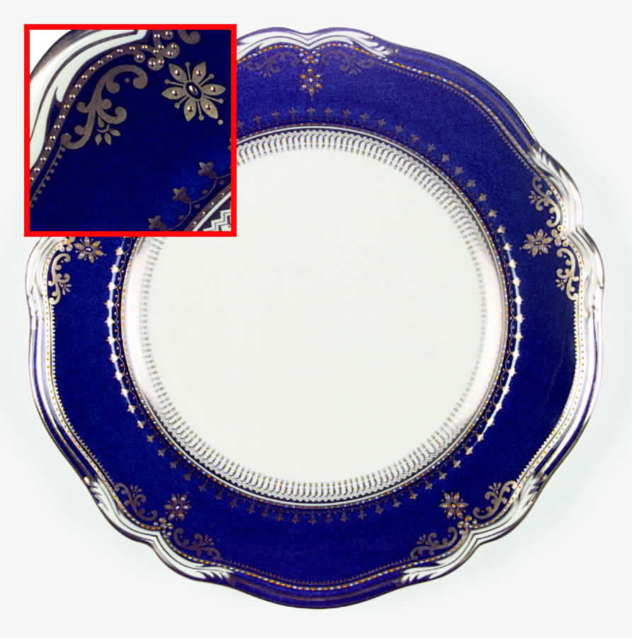 Lancaster Cobalt (Cream Body) Dinner Plate by Spode-1