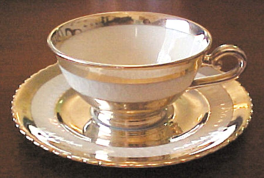 SLT280 Footed Cup & Saucer Set by Seltmann-1