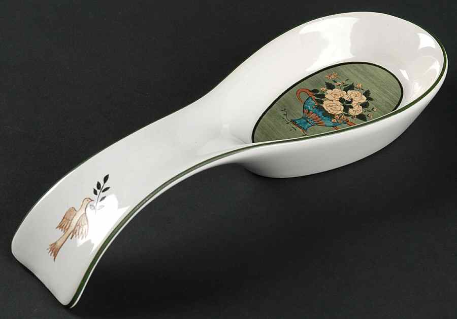 Brandon Rose Spoon Rest/Holder (Holds 1 Spoon) by Sakura-1