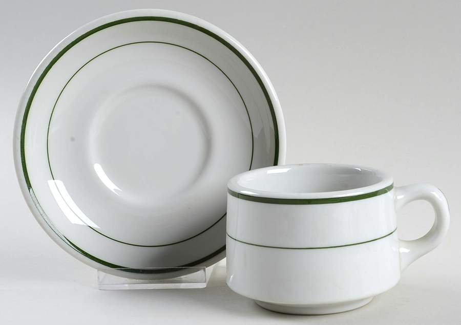 SHO162 Flat Cup & Saucer Set by Shenango-1