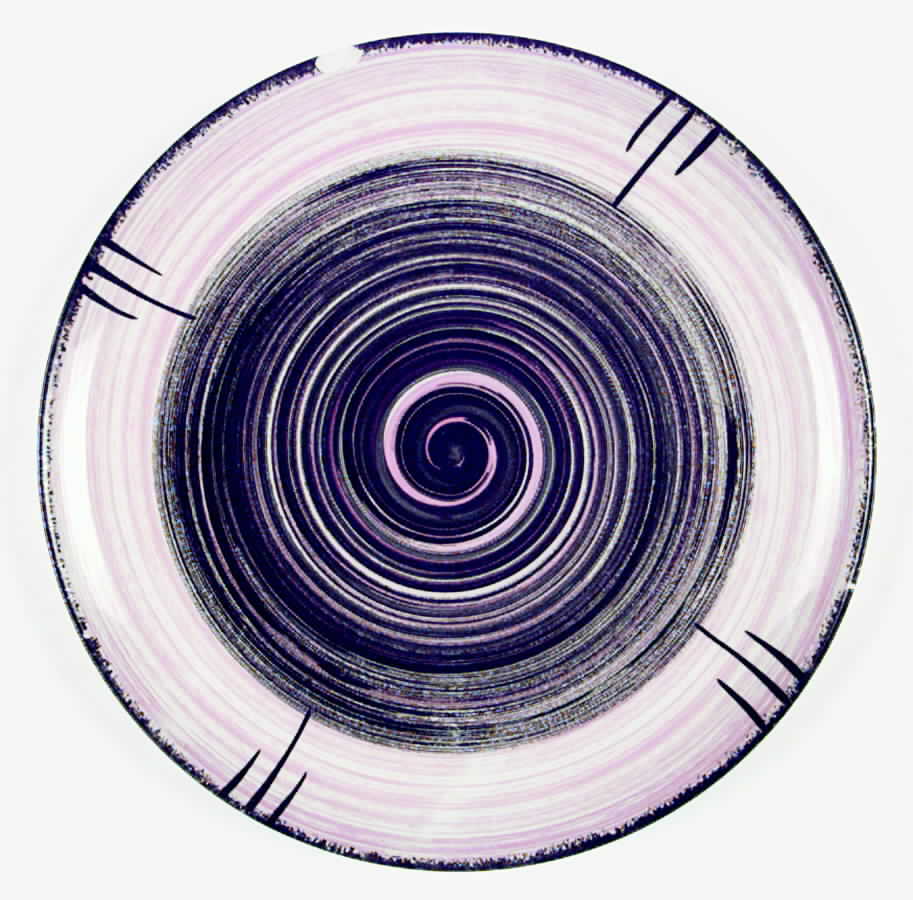 Breathless Swirl Dinner Plate by Stetson-1